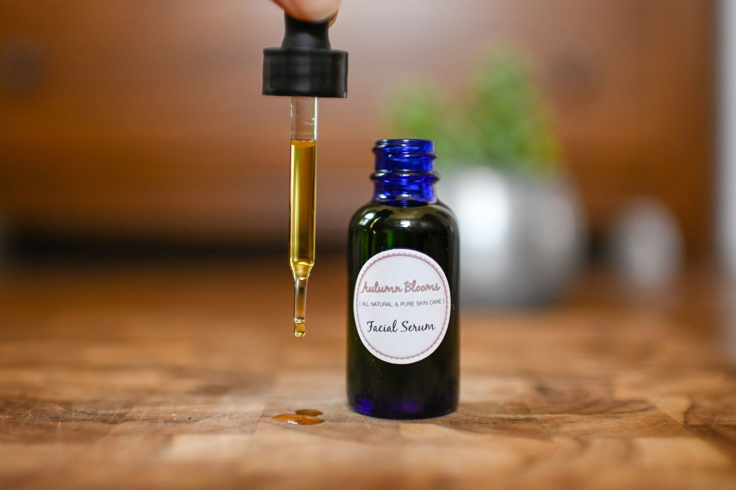 Natural Facial Serum, Rose + Sandalwood + Frankincense, Jojoba oil, gift for her