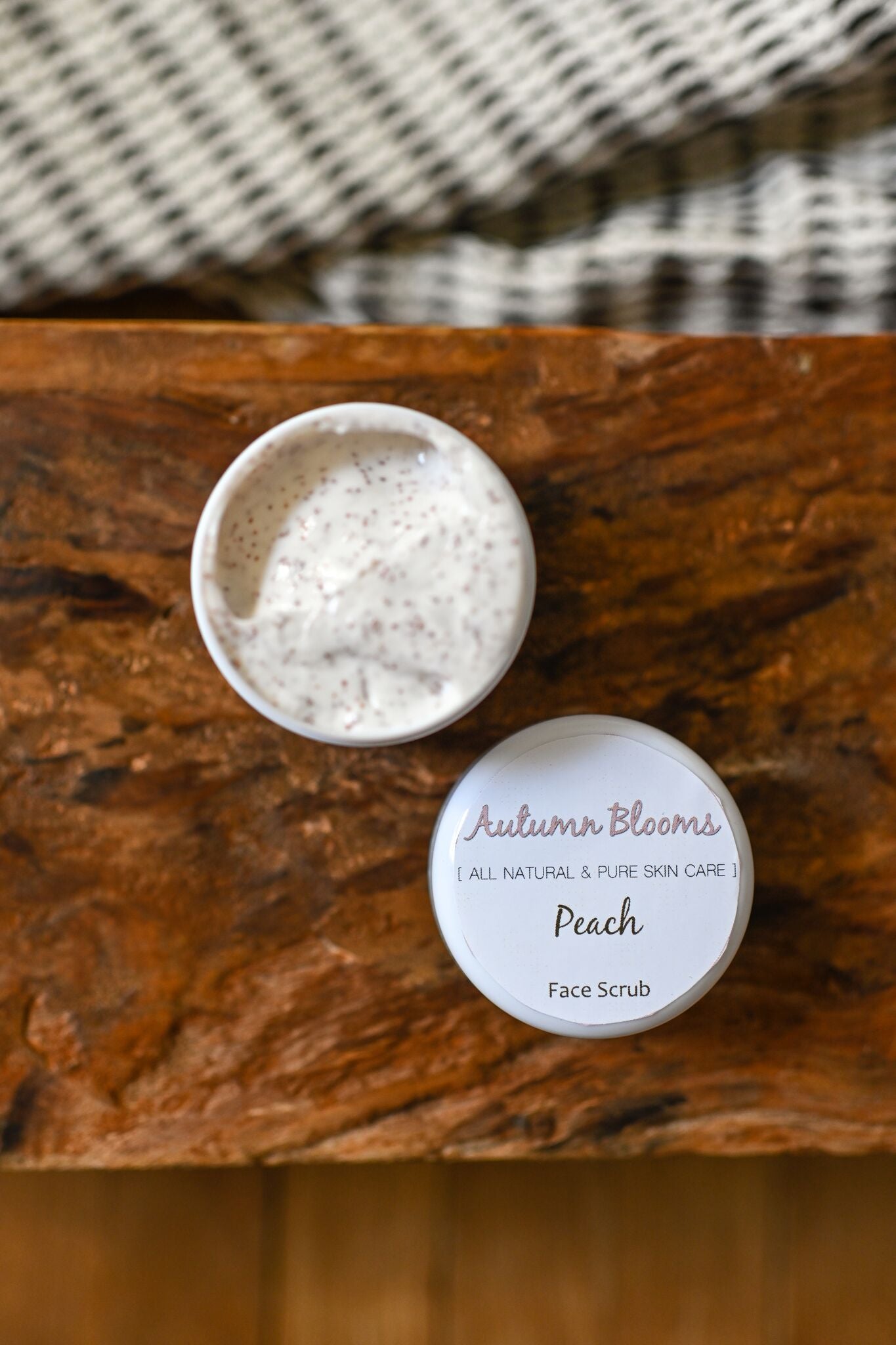 Peach Face Scrub, Natural face scrub, Natural skin products, Exfoliate