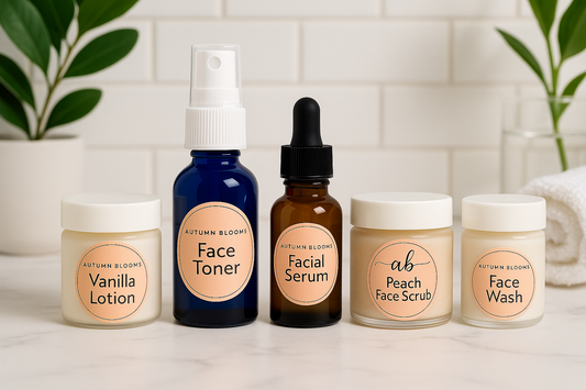 Autumn Blooms Mini Skincare Pack- Natural Travel-Size Essentials
