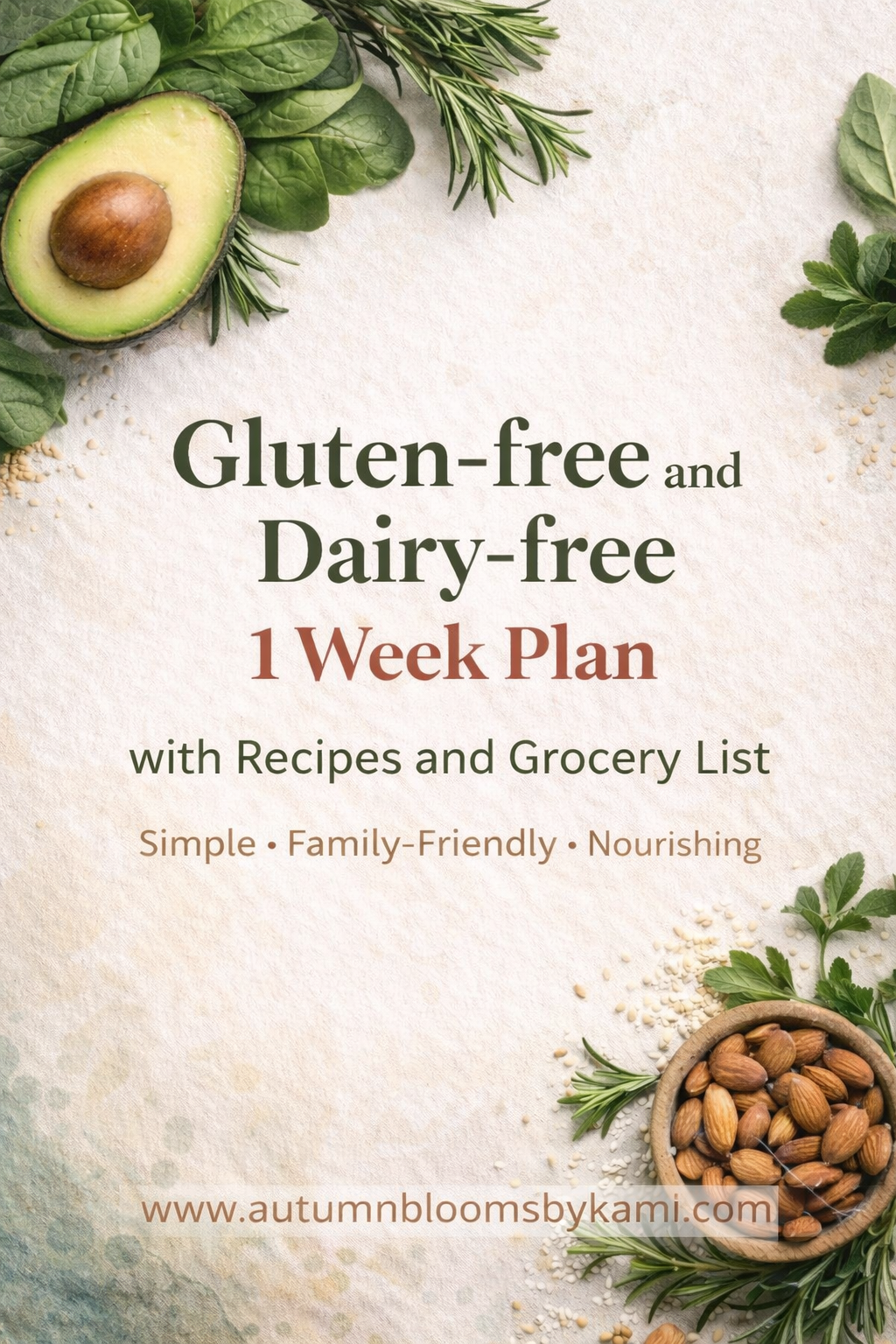 Simple Gluten-Free & Dairy-Free Meal Plan | Anti-inflammatory Recipes | Autoimmune Friendly PDF