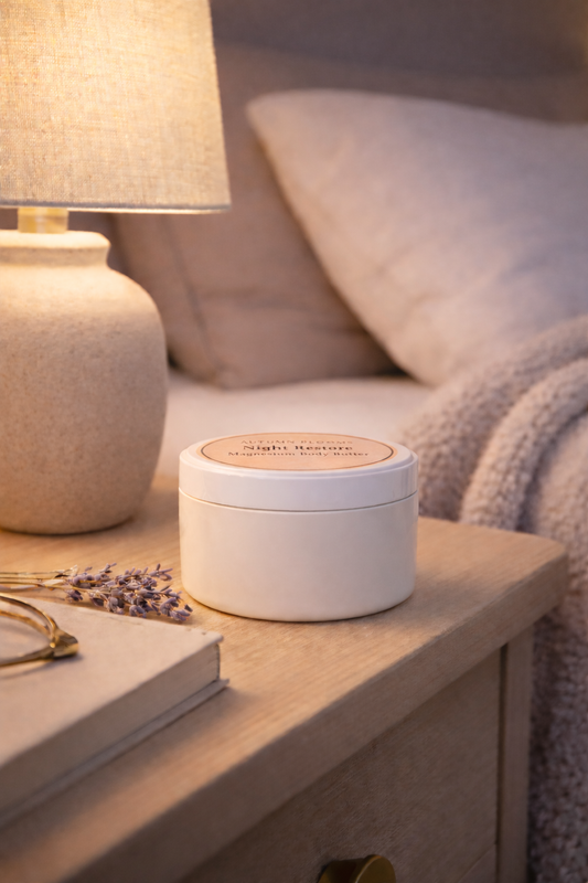 Night Restore Magnesium Body Butter infused with Lavender